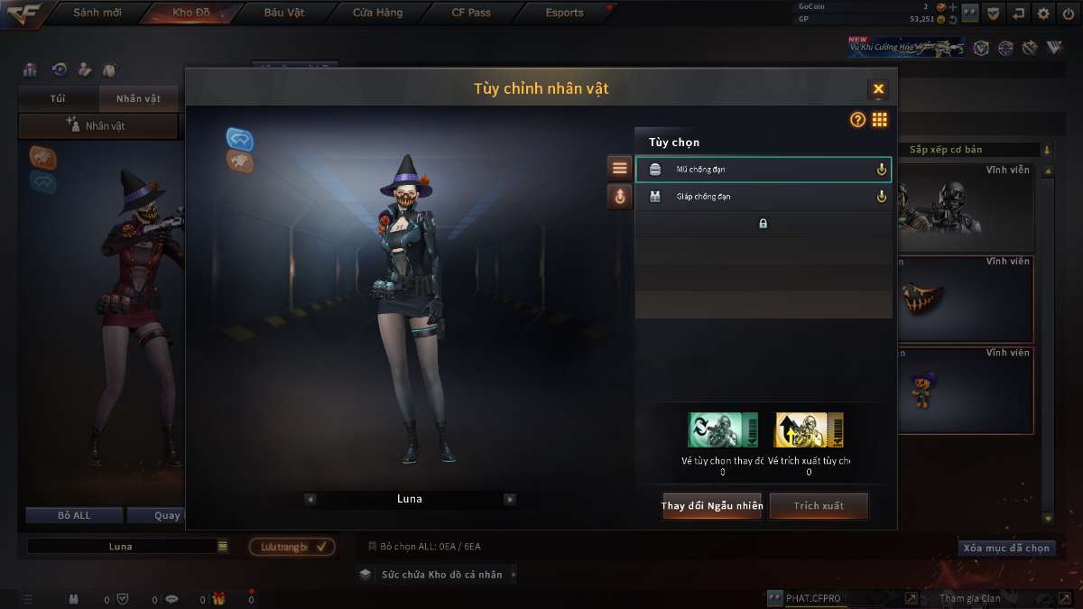 shop acc cf uy tin gia re